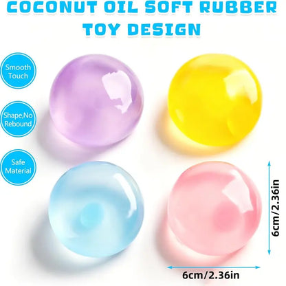 Coconut Oil Stress Ball—a moldable, non-rebounding, handmade sensory toy for relieving anxiety and stress.