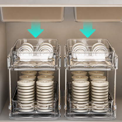 Clear Pull-Out Under Sink Organizer