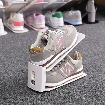 Adjustable Double-Layer Shoe Organizer