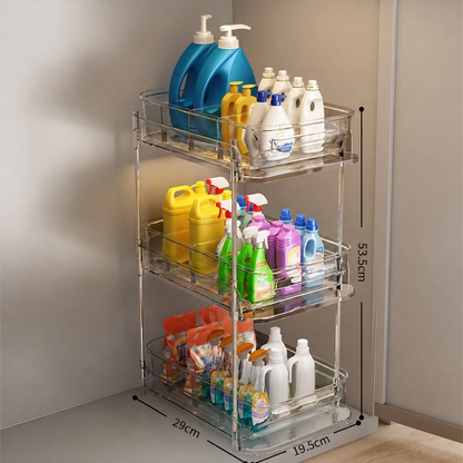 Clear Pull-Out Under Sink Organizer