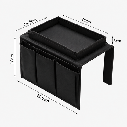 Sofa Armrest Organizer with Tray