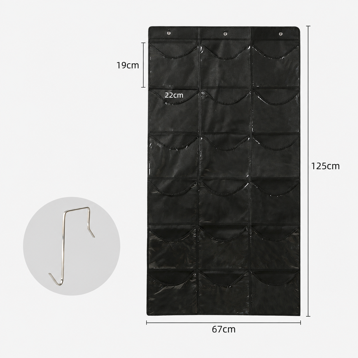18 black squares