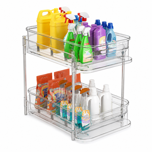 Clear Pull-Out Under Sink Organizer