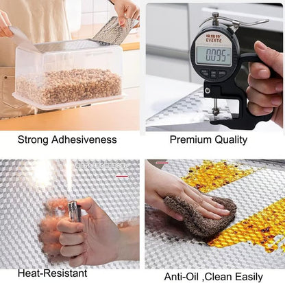 🎁Last Day Promotion 49% OFF🔥Kitchen Peel and Stick Wallpaper Backsplash Waterproof Kitchen Stickers - Silver / Buy 1